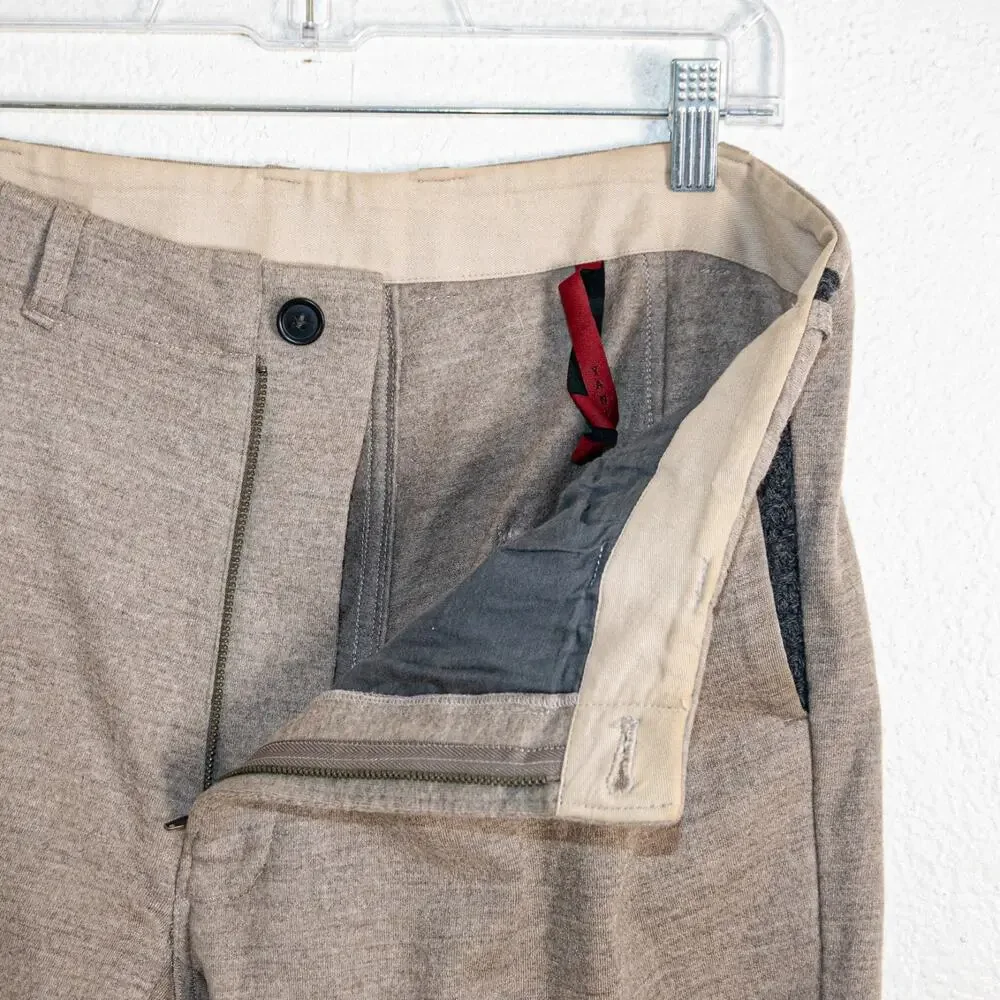YANTOR Japan Small Wool Trouser Pants in Khaki Beige